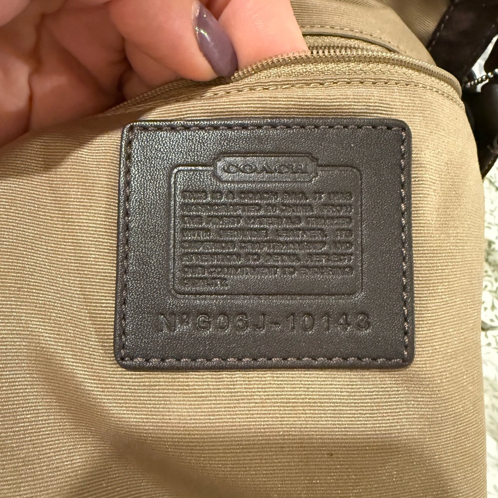 Coach Dark Brown Signature Shoulder Bag - Picture 4 of 4